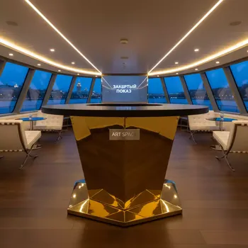 Аренда Стол барный Paden Gold Black на теплоходе «Дагомыс» — ART SPACE