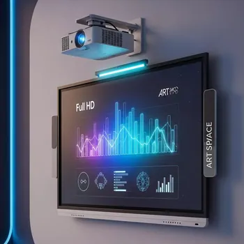 Аренда Комплект SBM787iv6S интерактивная доска SMART SBM787V проектор Vivitek DH772UST настенное крепление в Gamma Sirius — ART SPACE