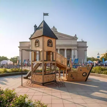 Аренда Детская игровая площадка Jungle Cottage Boat Module в Зимнем театре — ART SPACE