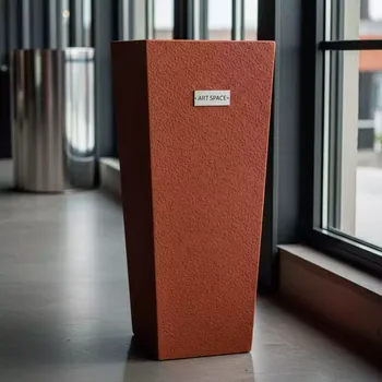 Аренда Кашпо Urbi Square Effect терракотовое Prosperplast 49,21 л в ресторане «Voda» — ART SPACE