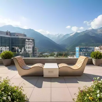 Аренда Система с двумя сиденьями и столиком X Treme Bench в Sochi Marriott Krasnaya Polyana — ART SPACE