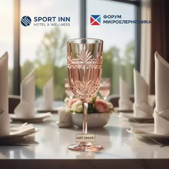 Аренда Бокал розовый для белого вина Лира в Sport Inn Hotel & Wellness — ART SPACE