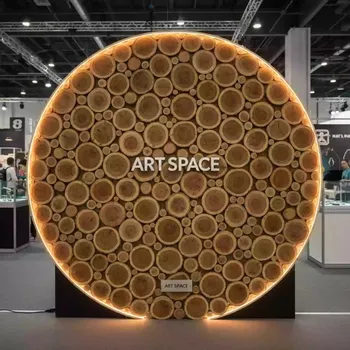 Аренда Фотозона из деревянных спилов в Маринс Парк Отеле — ART SPACE