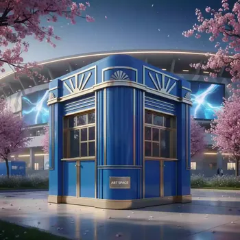 Аренда Киоск Street синий в VK Stadium Sirius — ART SPACE