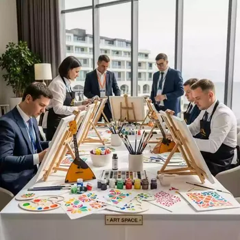 Аренда Роспись балалаек мастер класс в Imeretinskiy Hotel — ART SPACE