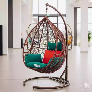 Аренда Кресло кокон подвесное плетеное SAVIRA цвет горячий шоколад в Novotel Resort — ART SPACE