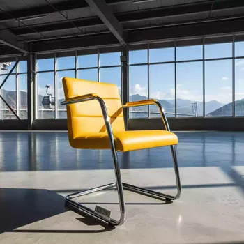Аренда Стул Самба жёлтый каркас хром в Skypark Sochi — ART SPACE