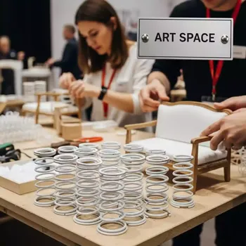 Аренда Пружина пластиковая Lamirel диаметр 32 мм белая в Mercure Сочи Центр — ART SPACE