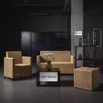 Аренда Мебельная группа Эспрессо 150 S плетеная соломенная в Mantera Supreme — ART SPACE