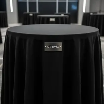 Аренда Скатерть круглая 3,2 м чёрная Профлайн в Сочи Парк Отеле — ART SPACE