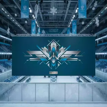 Аренда Плоттерная пленка Oracal 641 23 в ледовом дворце «Роза Хутор» — ART SPACE