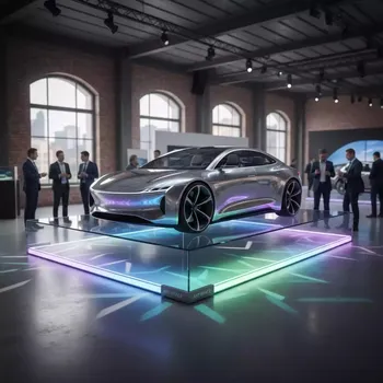 Аренда Подиум прозрачный Sixtema 6х3 м для авто в Cosmos Sochi Hotel — ART SPACE