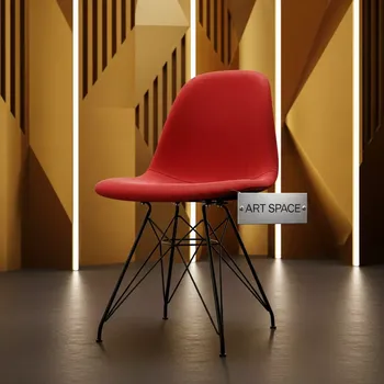 Аренда Стул дизайнерский Eames стиль DSW металл красный в Alpha Sirius — ART SPACE