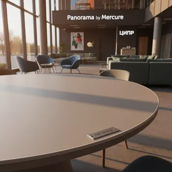 Аренда Столешница круглая HPL 37 мм с кромкой ПВХ D 1000 мм в Panorama by Mercure — ART SPACE