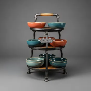 Аренда Этажерка с 6 салатниками d 14 см 48х30 см в комплексе Sea Galaxy — ART SPACE