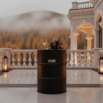 Аренда Стол бочка Hardwire Black 2149BK диаметр 60 см в Sochi Marriott Krasnaya Polyana — ART SPACE
