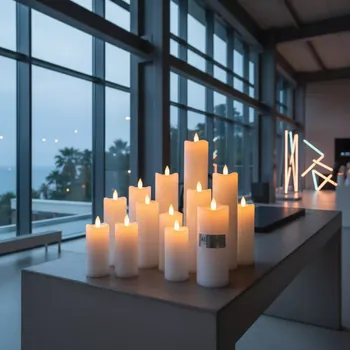 Аренда Комплект светодиодных свечей белые в отеле Hyatt Regency Sochi — ART SPACE