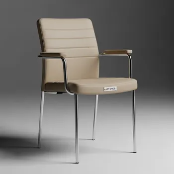 Аренда Стул Самба кожзам Nitro Beige каркас хром гальваника мягкие подлокотники в Rodina Grand Hotel & SPA — ART SPACE
