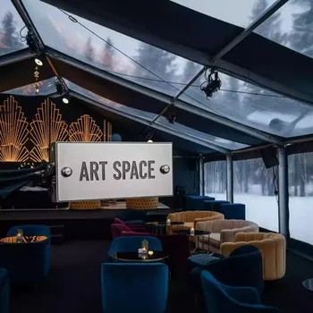 Аренда шатры для мероприятий в Казани в ресторане «Voda» — ART SPACE