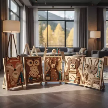 Аренда Набор бизибордов «Домашние животные» в Radisson Hotel Rosa Khutor — ART SPACE