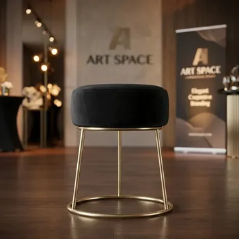 Аренда черного пуфа в Сочи от ART SPACE