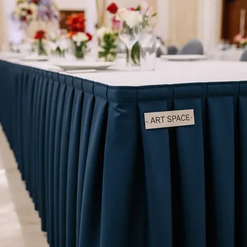 Аренда Фуршетная юбка 5,6 м тёмно синяя в Mercure Сочи Центр — ART SPACE