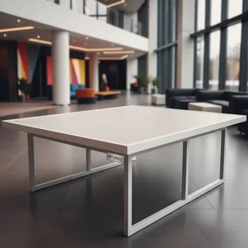 Аренда Стол бук белый кромка ПВХ Лидер 2 2400x900 в Сочи Парк Отеле — ART SPACE