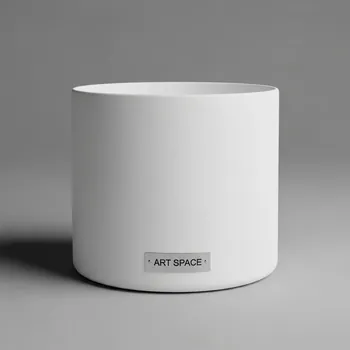 Аренда Кашпо Simple белое 19 см в санатории «Октябрьский» — ART SPACE