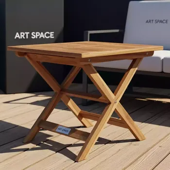 Аренда Стол кофейный складной Oxford из акации на пляже «Ривьера» — ART SPACE