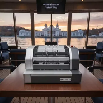 Аренда Фальцовщик фолдер Cyklos CFM 600 на VIP теплоходе (Морпорт Сочи) — ART SPACE