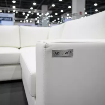 Аренда Секция угловая California White белого цвета в Delta Sirius — ART SPACE
