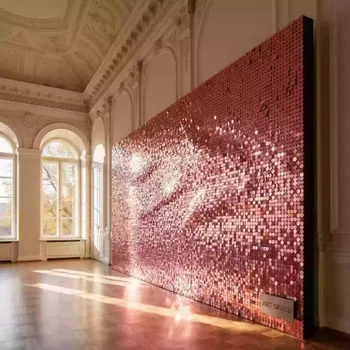 Аренда Пайетки розовый металлик в усадьбе Голицына — ART SPACE