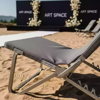 Аренда Кресло шезлонг складное металлическое Fiesta Soft на пляже «Мандарин» — ART SPACE