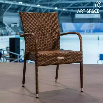 Аренда Кресло плетеное AFM 218A Brown коричневое в Ледовом дворце «Айсберг» — ART SPACE