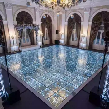 Аренда Танцпол светящийся светодиодный со стеклянным покрытием в отеле Hyatt Regency Sochi — ART SPACE