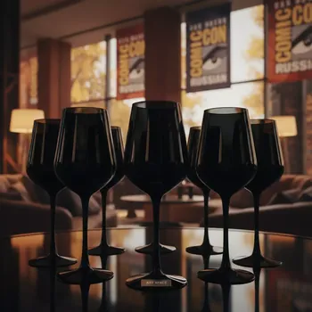 Аренда Бокалы Chef & Sommelier черные в Sport Inn Hotel & Wellness — ART SPACE