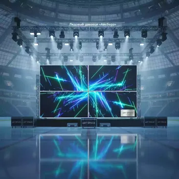 Аренда Видеостена iVi Tech 2x2 3,5 мм в Ледовом дворце «Айсберг» — ART SPACE