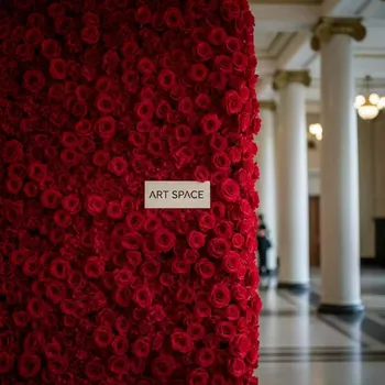 Аренда Стена цветочная красные розы в Зимнем театре — ART SPACE