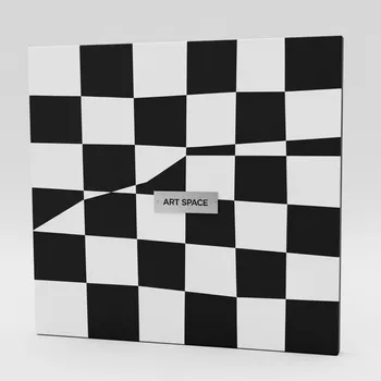 Аренда Игровое поле Черно белые фигуры 75х75 см в Mantera Supreme — ART SPACE