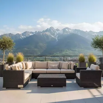 Аренда Комплект плетеной мебели Rattan в Rixos Krasnaya Polyana — ART SPACE