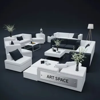 Аренда Мебельная группа BELLA 220 белый антрацит в Mövenpick Hotel — ART SPACE