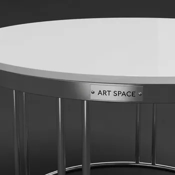 Аренда Журнальный стол круглый WHITE D 40 St SAN 9016MUA в Grand Karat Sochi — ART SPACE