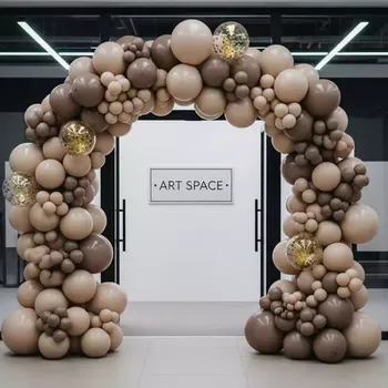 Аренда Арка из шаров разнокалиберная в этно-парке «Моя Россия» — ART SPACE