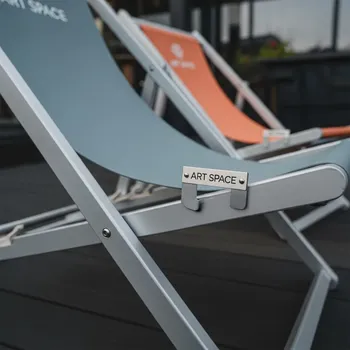 Аренда Кресло шезлонг складное металлическое Fiesta Soft XL в ресторане «Магеллан» — ART SPACE