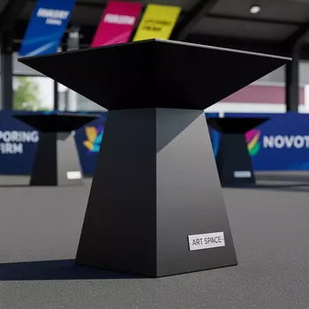 Аренда Стол коктейльный High Cube черный в Novotel Resort — ART SPACE