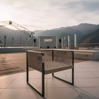 Аренда Кресло Канны плетеное роуп бежевое в Skypark Sochi — ART SPACE