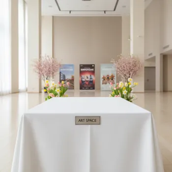 Аренда Стол со скатертью Catering Duab белый в Golden Tulip Rosa Khutor — ART SPACE