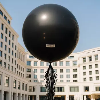 Аренда Шар с гелием черный с бахромой 1 м в Imeretinskiy Hotel — ART SPACE