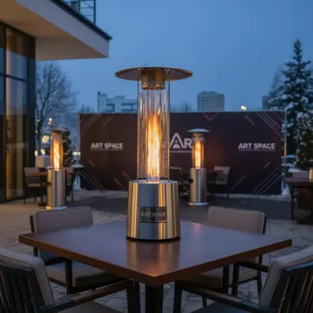 Аренда Обогреватель газовый уличный WWT 13B Table нержавеющая сталь в ресторане «Voda» — ART SPACE