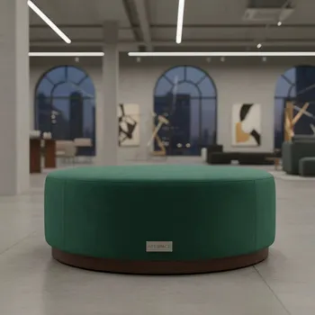 Аренда Пуф emerald round Shape в МФК «Горный» — ART SPACE